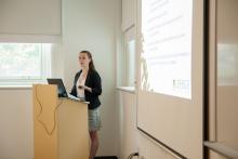 Eckardt Scholars Senior Presentations 2018 - Student presenting