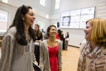Students Saira Kothari, Kiran Singh, & Professor Heather Johnson