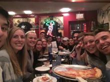 Juniors 2017 having pizza in NYC